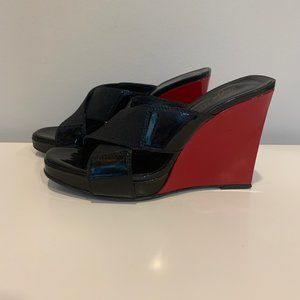 Beautiful black & red DONALD J PLINER wedges